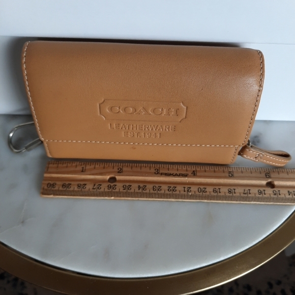 Coach Leatherware 1941 Folding Wallet Small Brown Camel - Picture 10 of 11